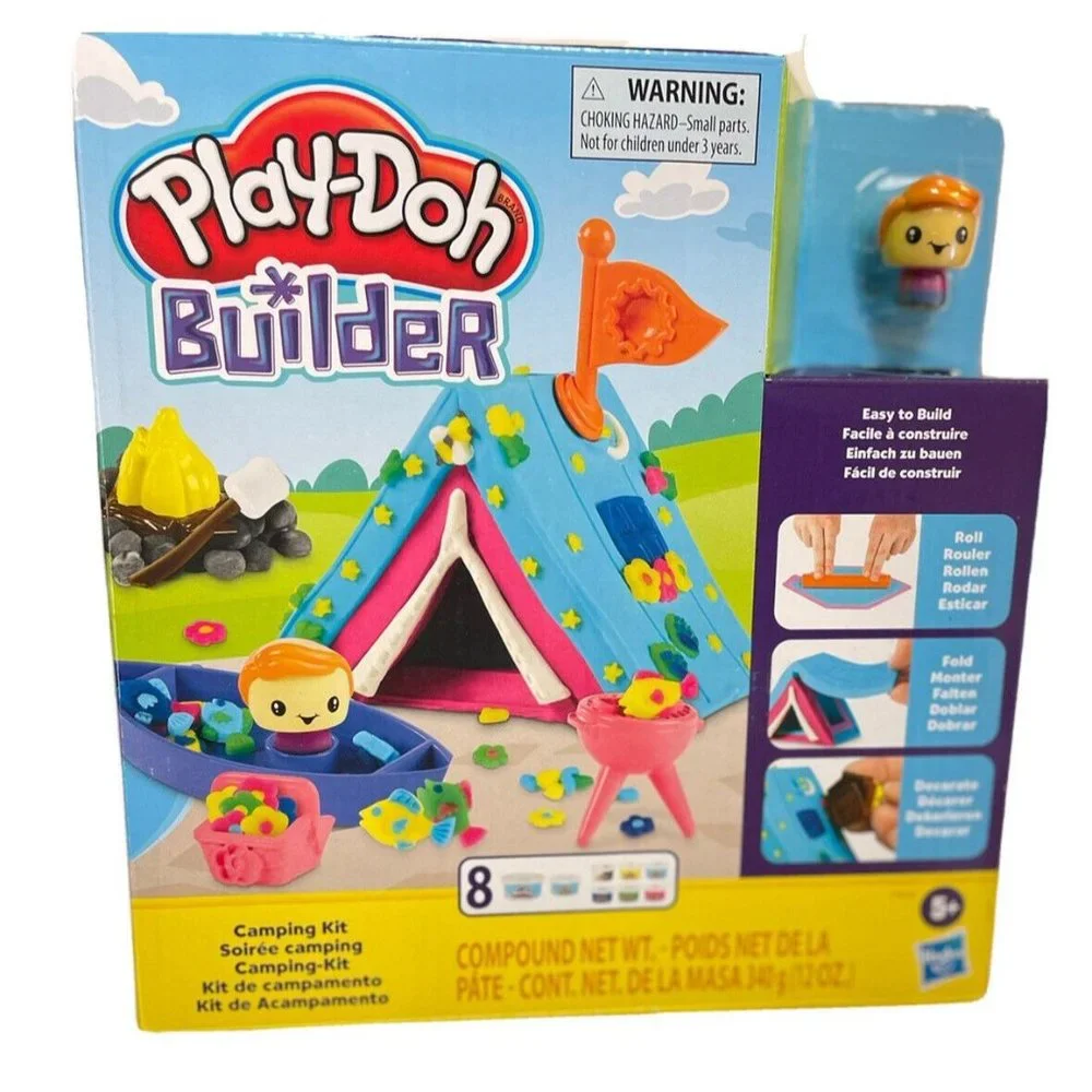 Builder Camping Kit, Includes 8 Cans of Compound PLAY-DOH